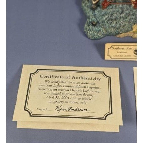 Harbour Lights Southwest Reef Lighthouse w/ COA Exclusive