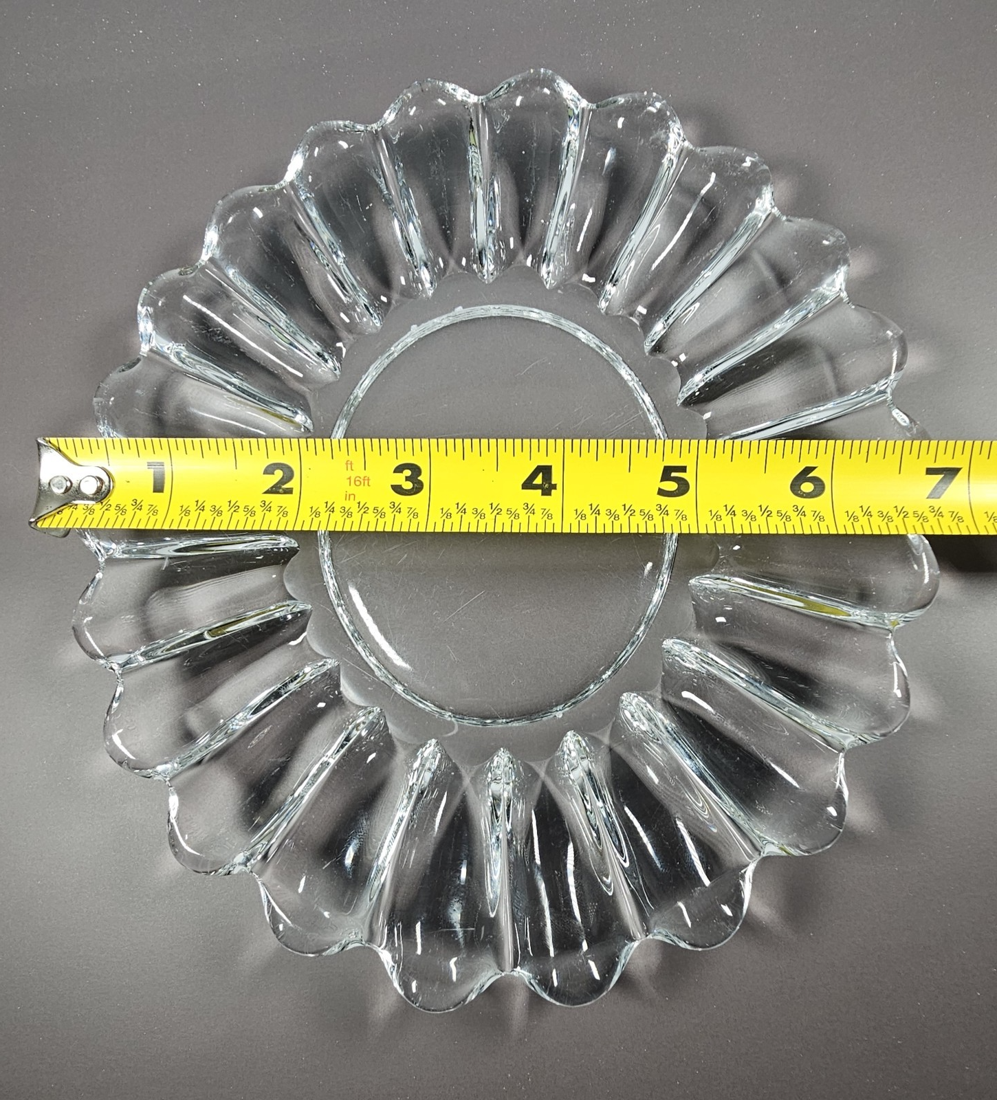 Vintage Heisey Clear Pressed Glass Oval Bowl – Elegant Centerpiece Piece