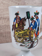 VTG Colonial Fred Roberts Co Footed Coffee Mug — American Revolutionary War