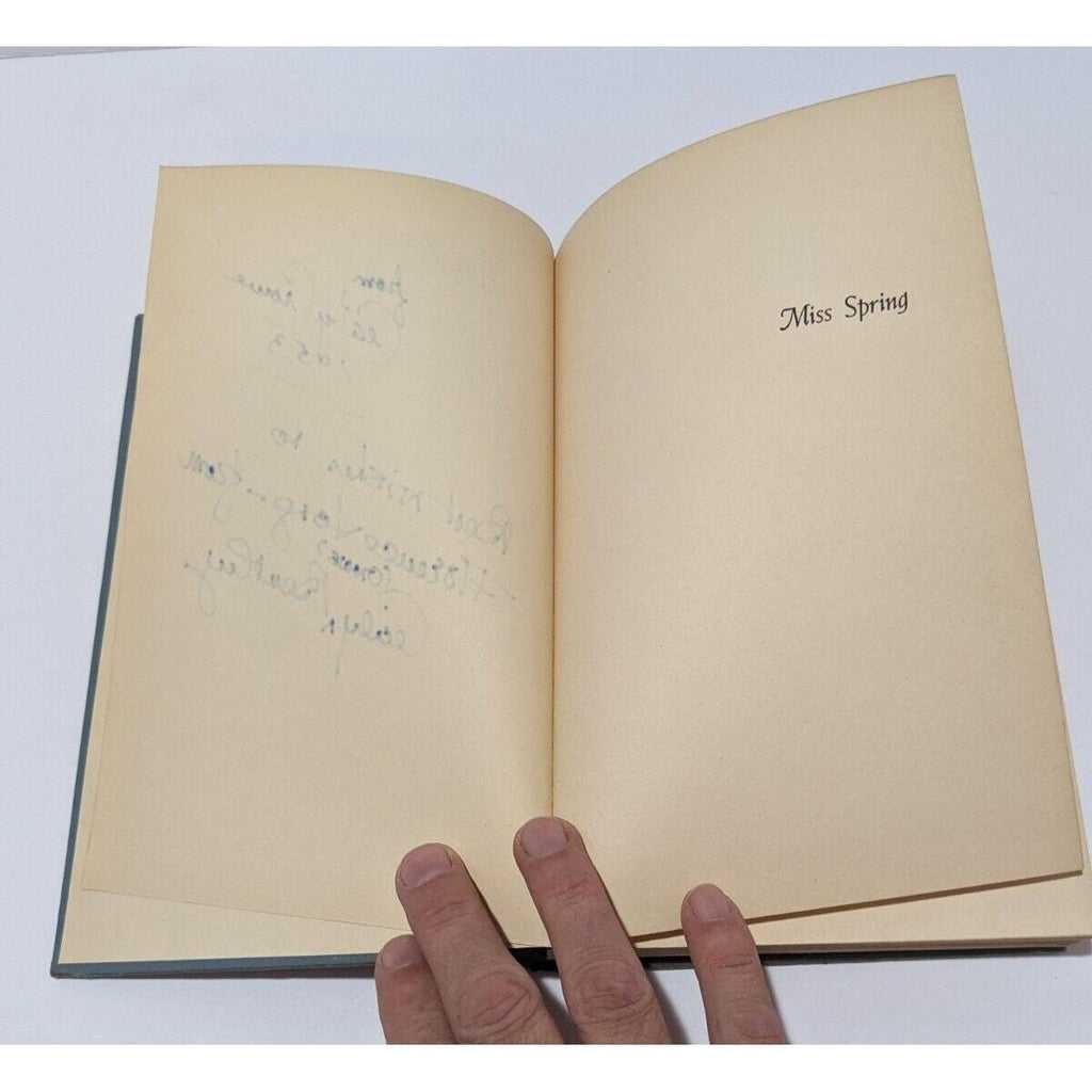 Miss Spring Cecily Crowe 1953 First Edition Signed Book