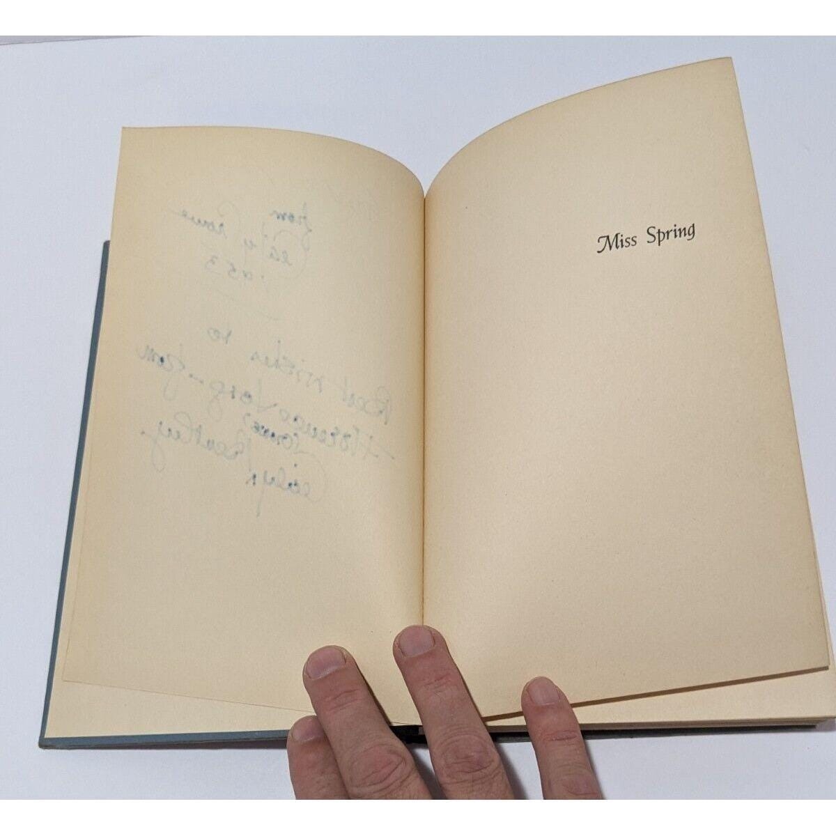 Miss Spring Cecily Crowe 1953 First Edition Signed Book