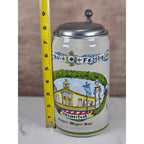 German Beer Stein Lowenbrau Oktoberfest Rastal Pewter Lid