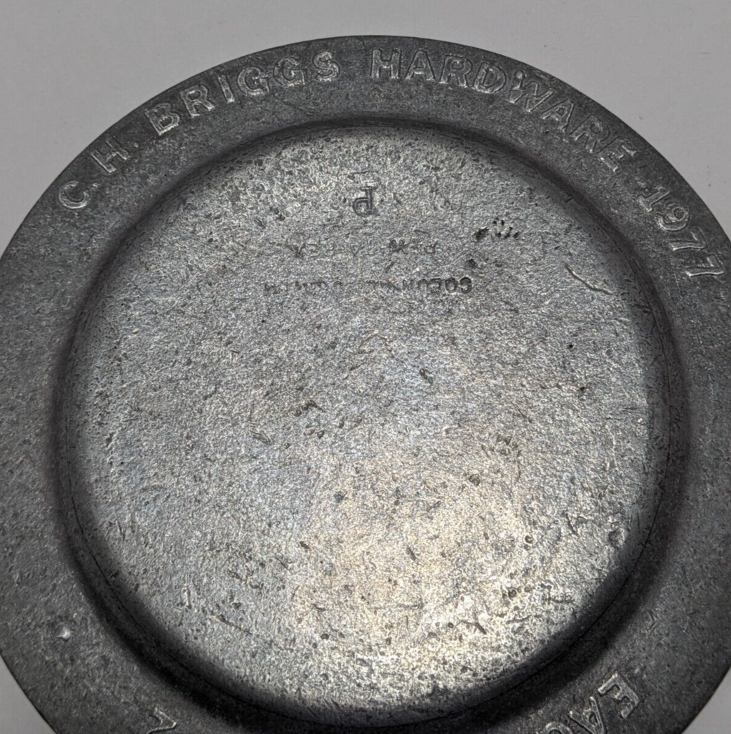 Pewtarex “Eagle Series #2” 1977 Pewter Plate CH Hardware Vintage Embossed Eagle