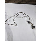 Vintage Pocket Watch Necklace Rocking Horse Charm Long Chain
