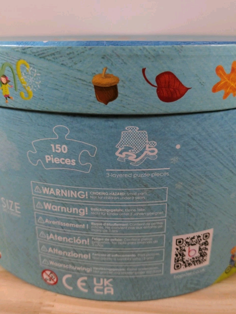 Boppi Kids 150-Piece Round "Seasons" Puzzle – New & Sealed – Laura Watson Art