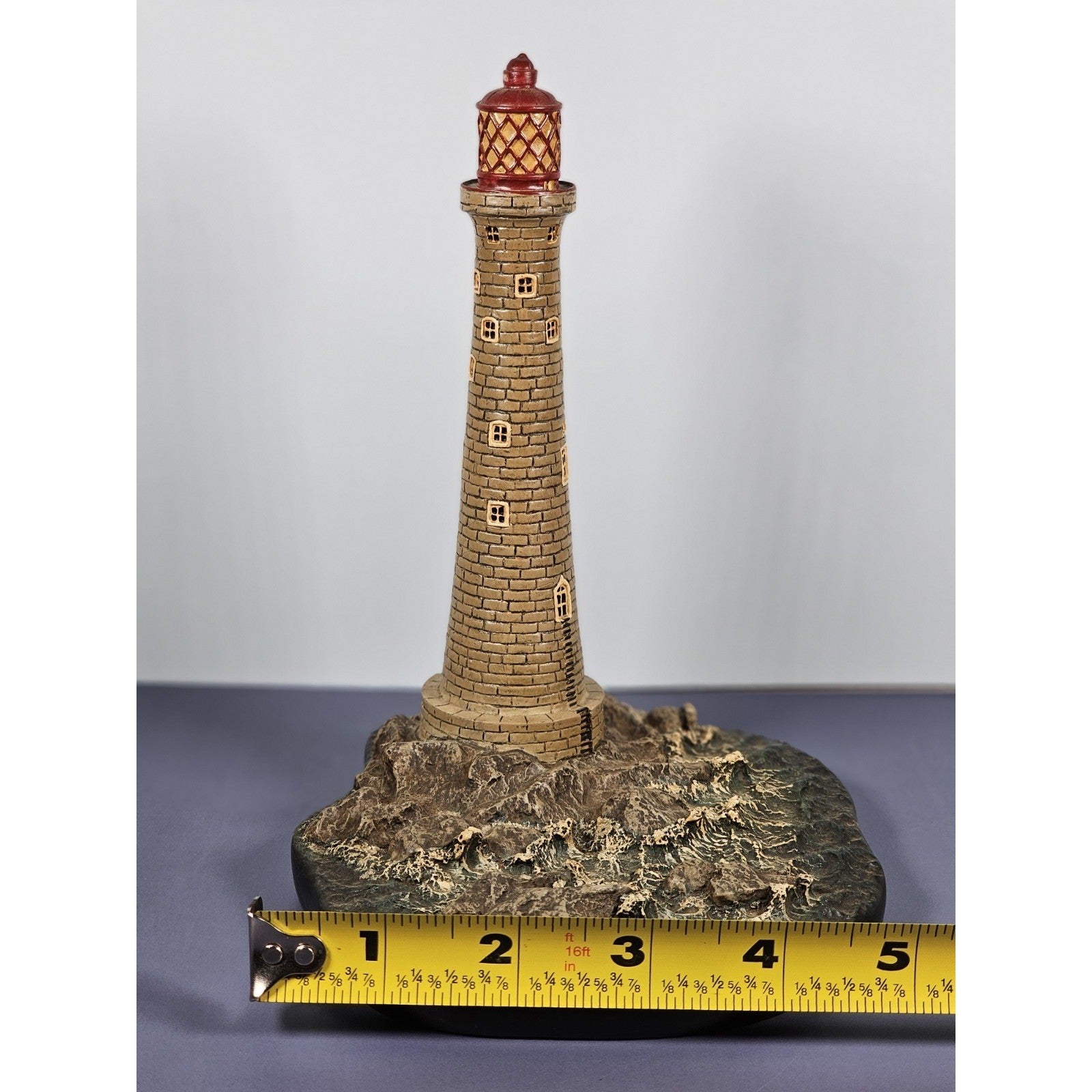 Vintage Danbury Mint Historic Eddystone Lighthouse Sculpture Plymouth England