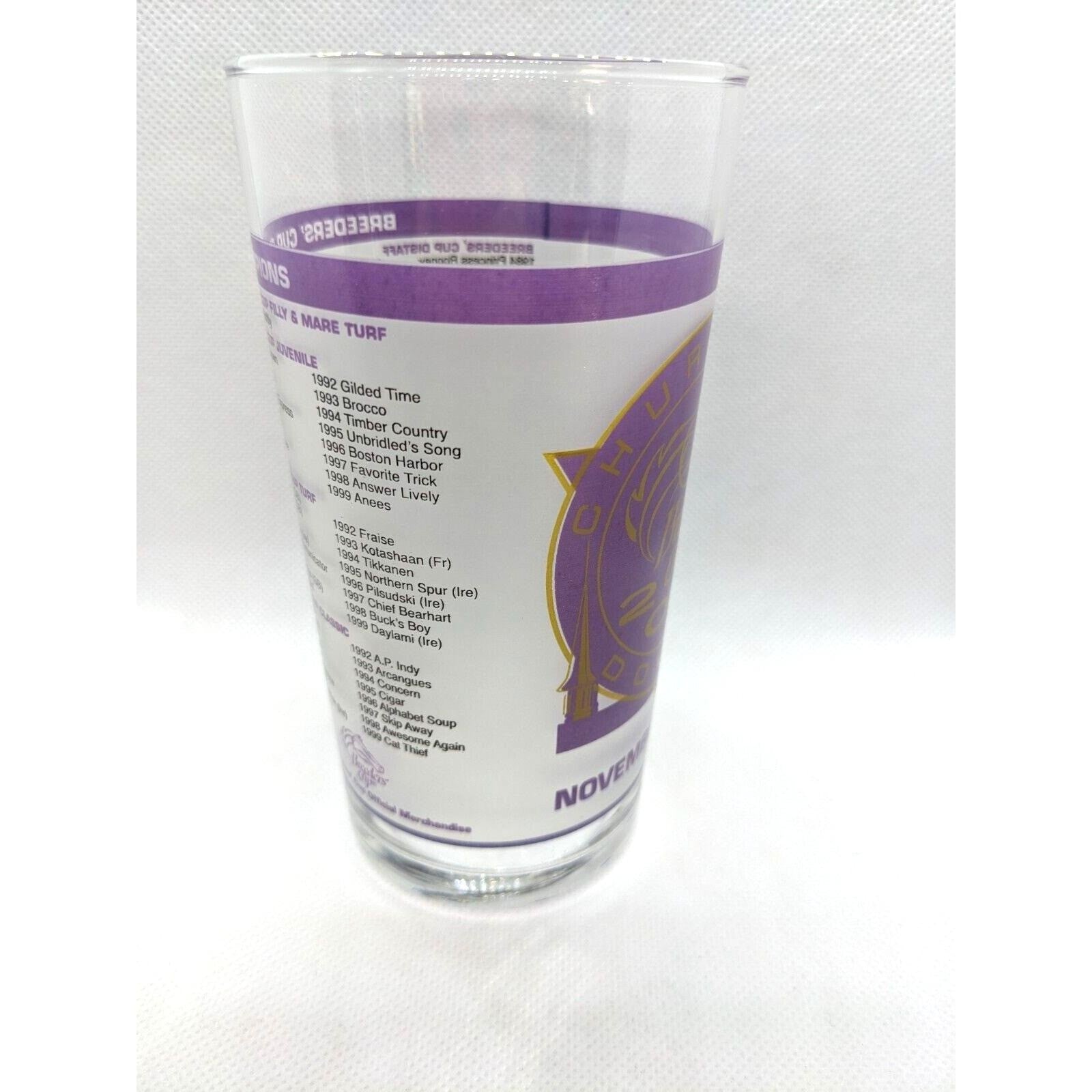 Vintage Breeders' Cup 2000 Churchill Downs Racing Glass by Libbey