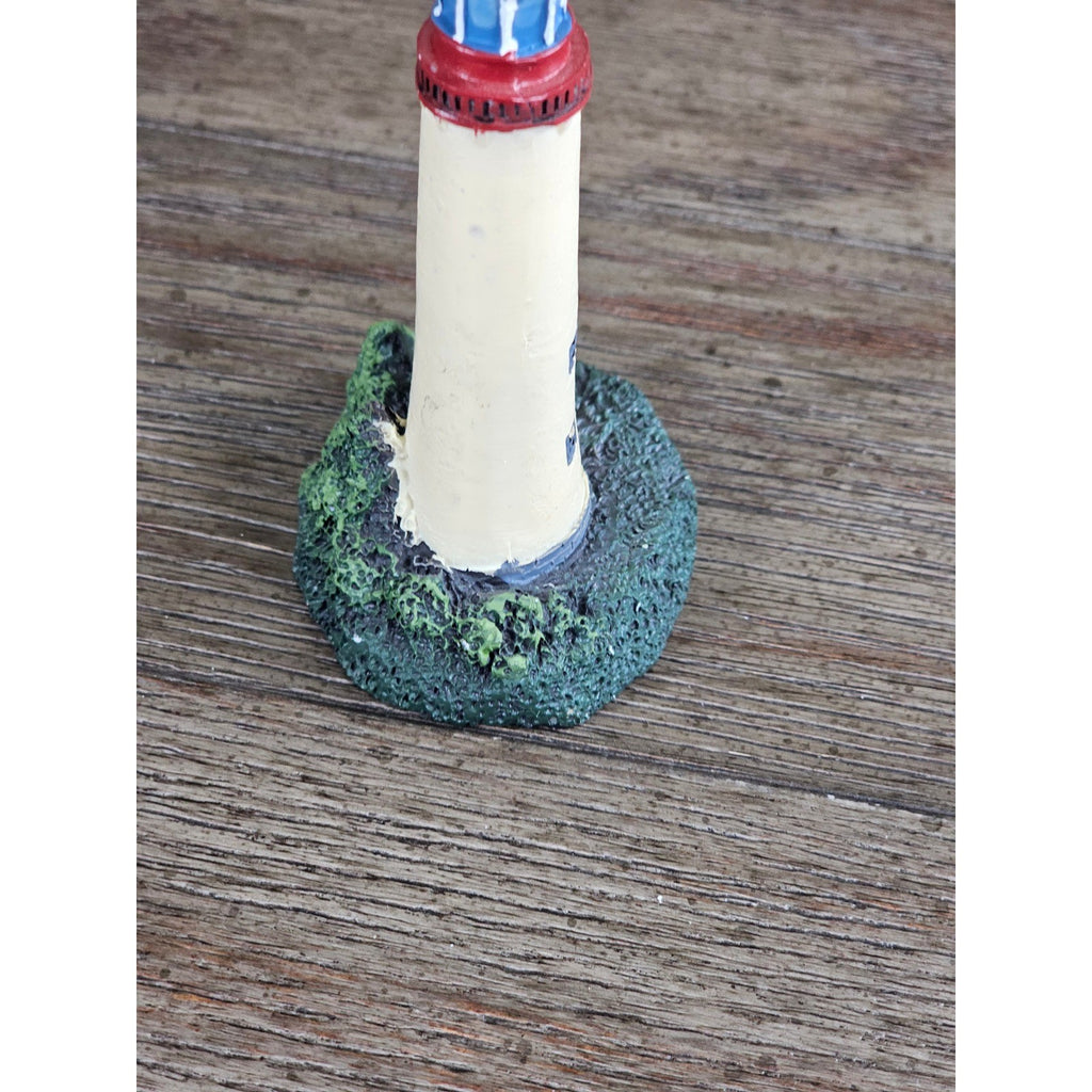 Mini Resin Lighthouse Figurine Coastal Nautical Decor Small Lighthouse