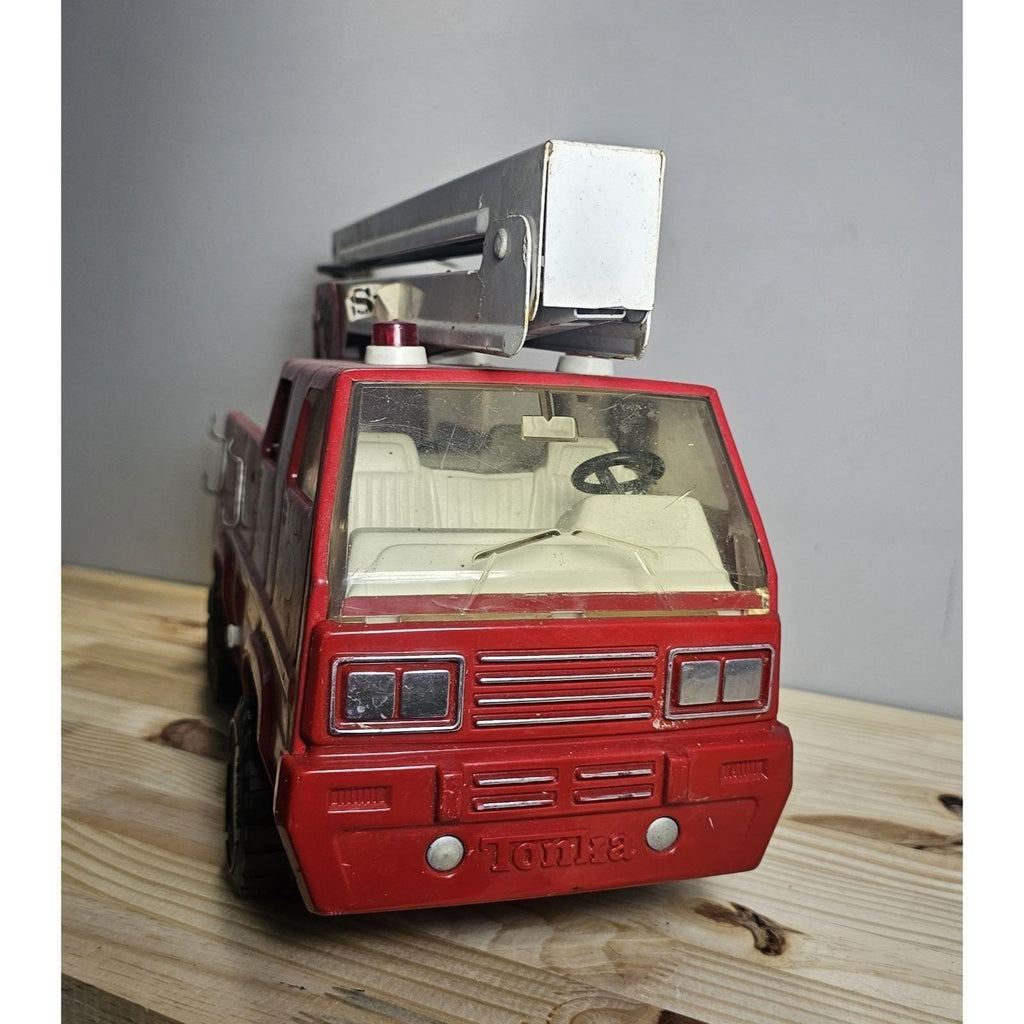 Vintage Tonka Snorkel Fire Truck 18" Pressed Steel Ladder Truck