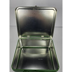 Vintage Moola the Cow Metal Lunch Box Green Blue