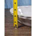 Vintage Chantal White Ceramic Pie Plate 11 Inch Fluted Rim Oven Safe