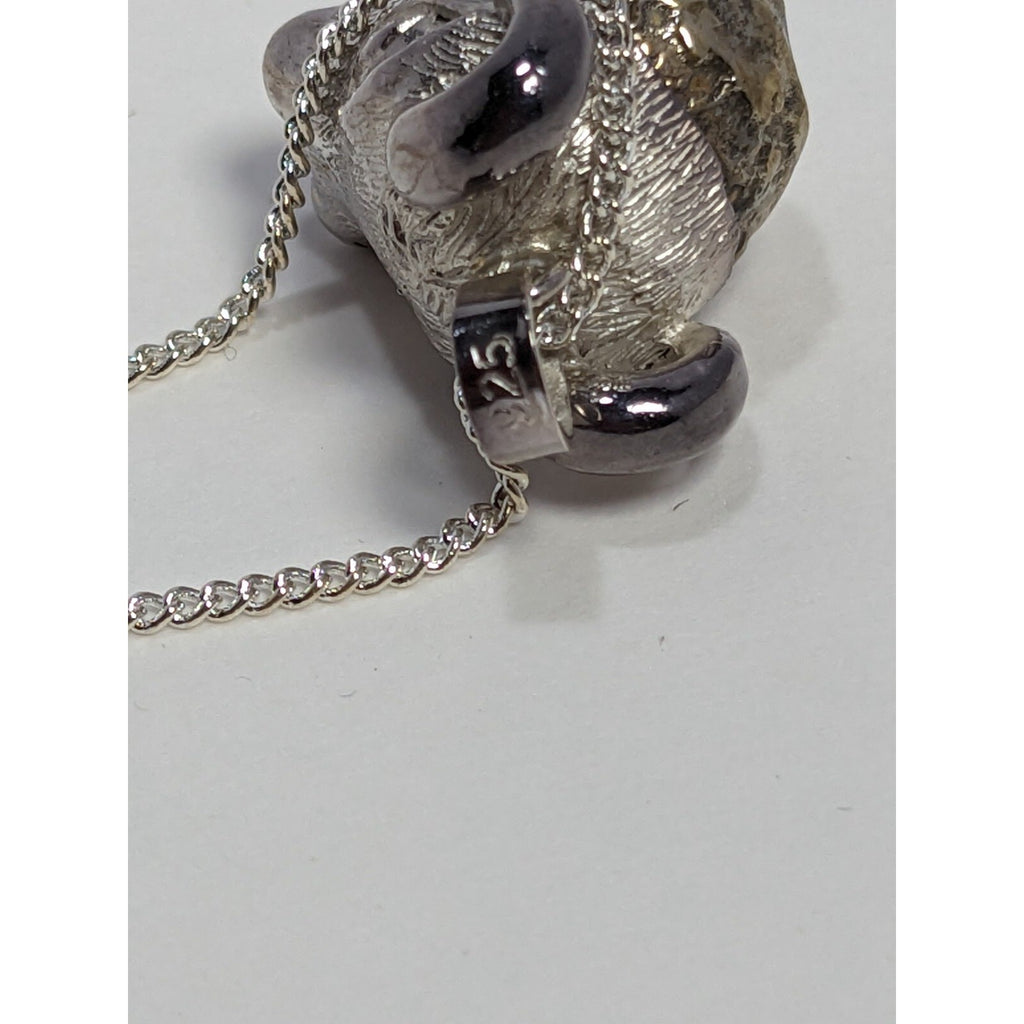 925 Sterling Silver Ram's Head Harmony Ball Necklace