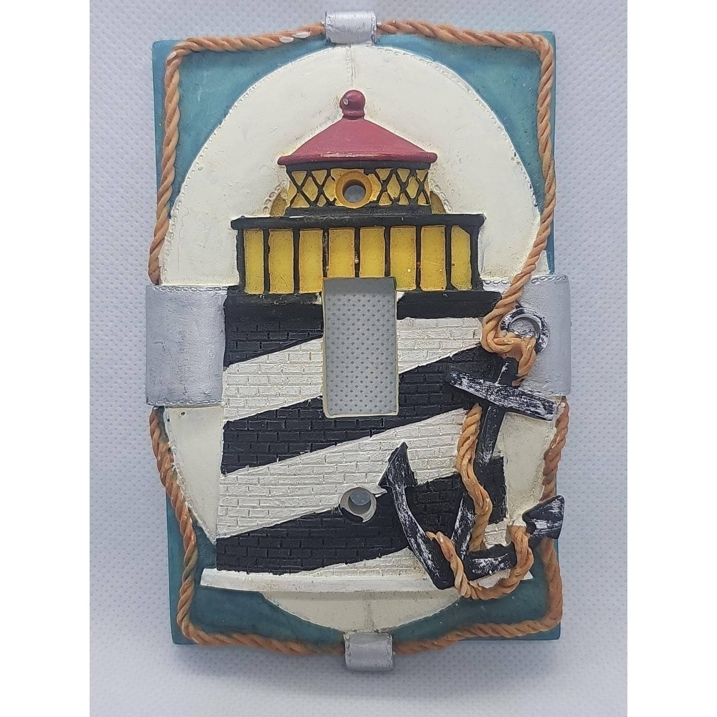 Vintage Lighthouse Light Switch Cover Coastal Nautical Decor