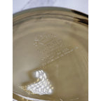 Vintage Amber Glass Deep Dish Pie Plate 9.5 Oven Safe Baking Dish