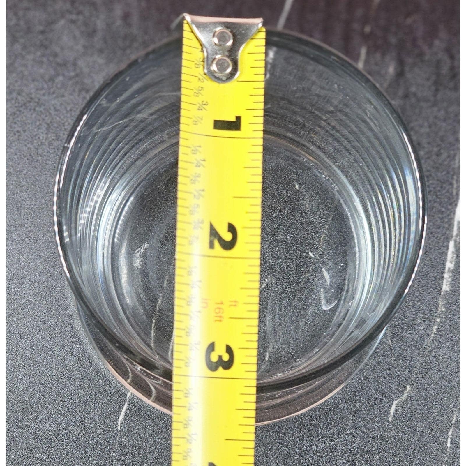 Vintage Clear Glass Votive Candle Holder Round Tealight Holder 4"