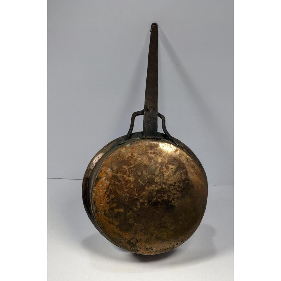 Vintage Copper Saute Pan French Style Copper Pan Wrought Iron Handle