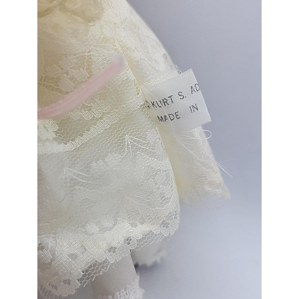 1984 Kurt Adler Gramercy Park Porcelain Doll Lace Dress 6 Inch