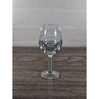 Laurel Gray Vineyards Wine Glass 7" Etched Stemware