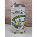 German Beer Stein Lowenbrau Oktoberfest Rastal Pewter Lid