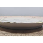 Vintage Austria Hand Painted Floral Porcelain Plate 11" Gold Rim