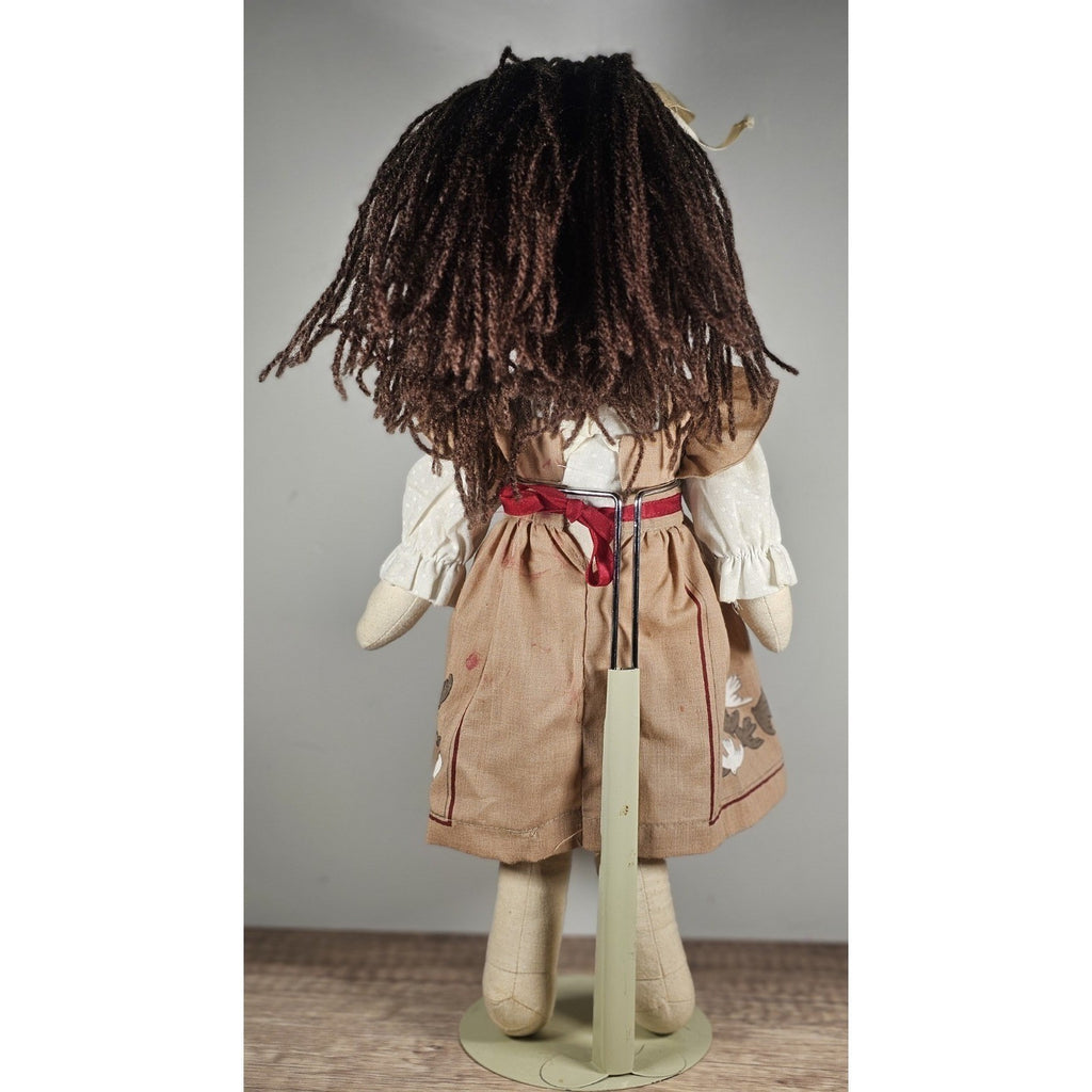 Vintage 17" Handmade Cotton Girl Doll