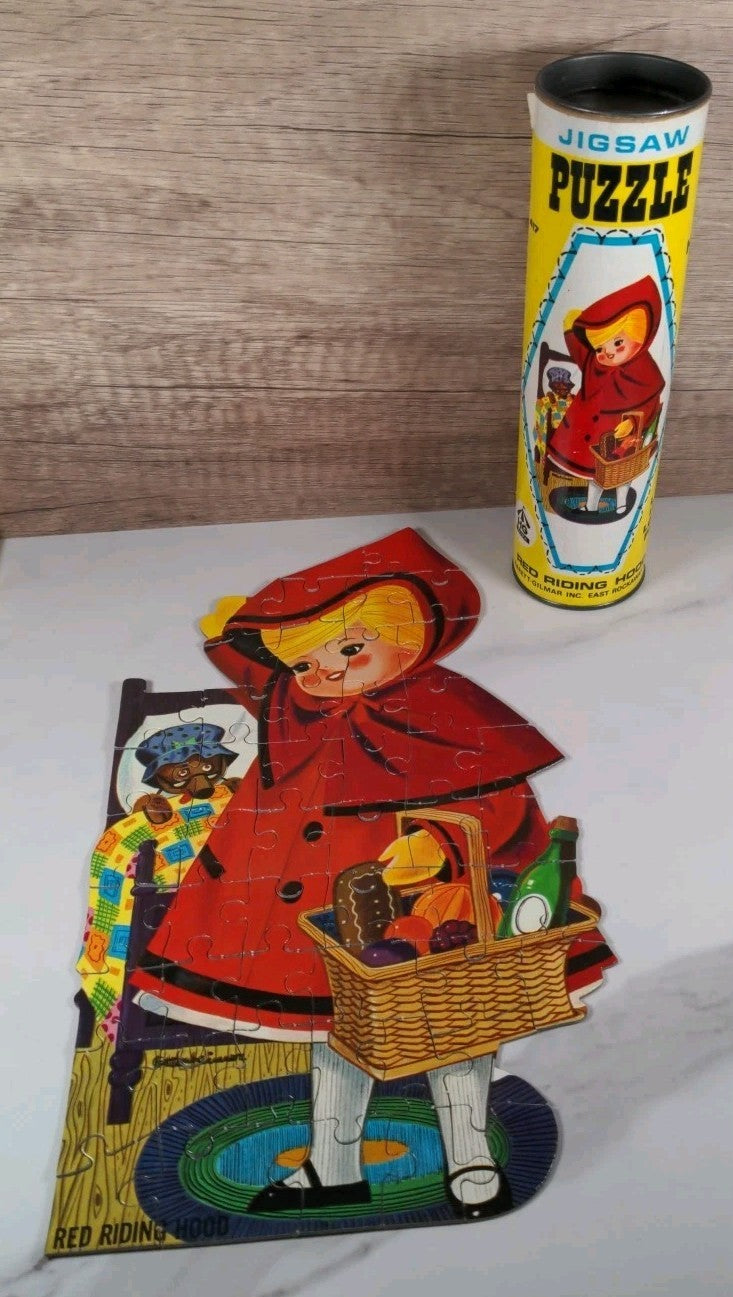 Vintage Harrett Gilmar Little Red Riding Hood 50-Piece Puzzle #417