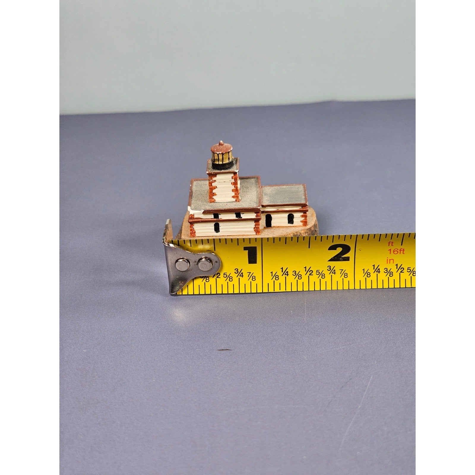 Vintage Lenox Tillamook Rock Lighthouse Thimble Miniature Coastal Decor Chipped