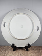 Three Crown China Serving Plate Stunningly Beautiful 1909-1916 Pastel Scalloped
