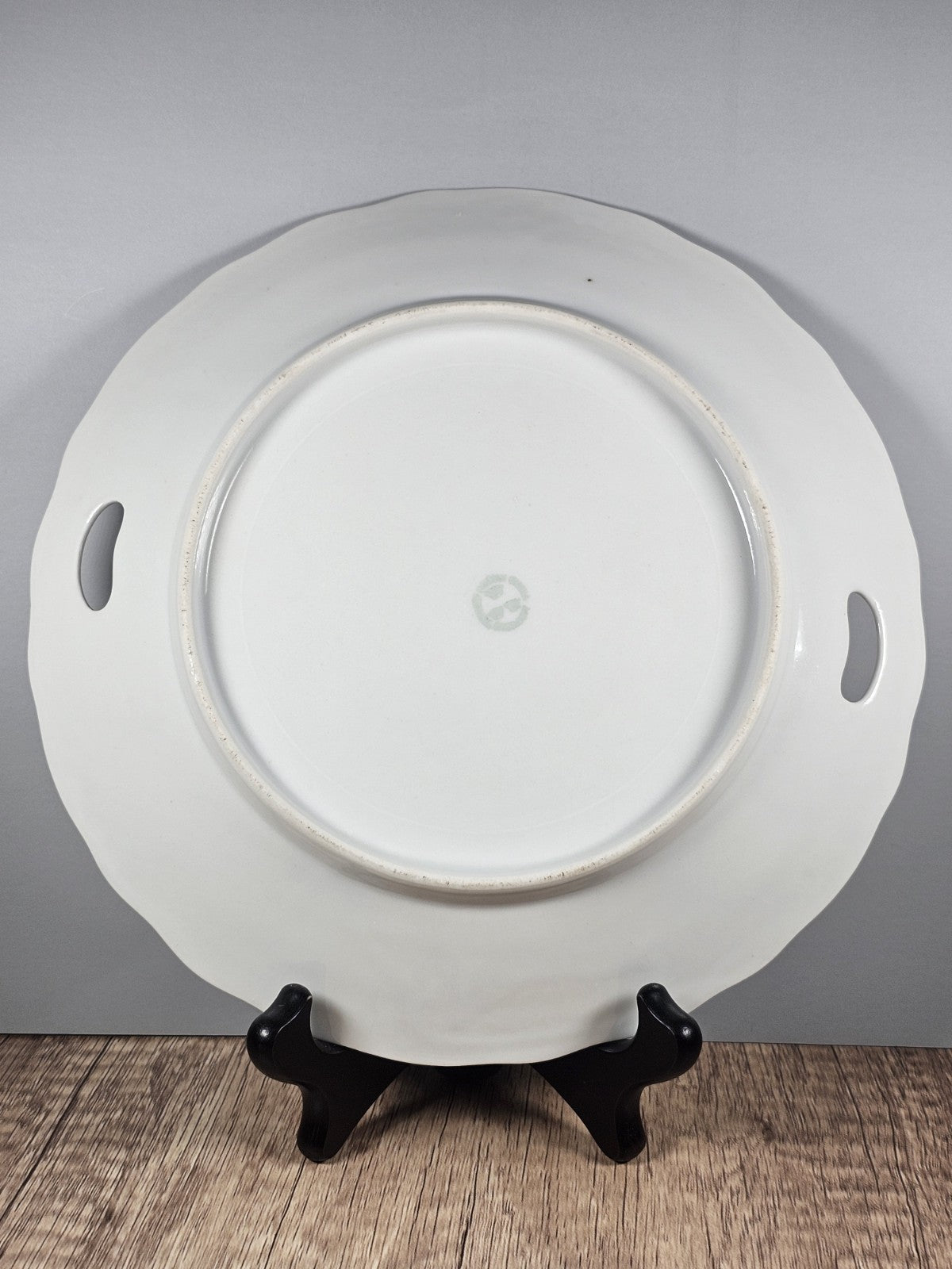 Three Crown China Serving Plate Stunningly Beautiful 1909-1916 Pastel Scalloped