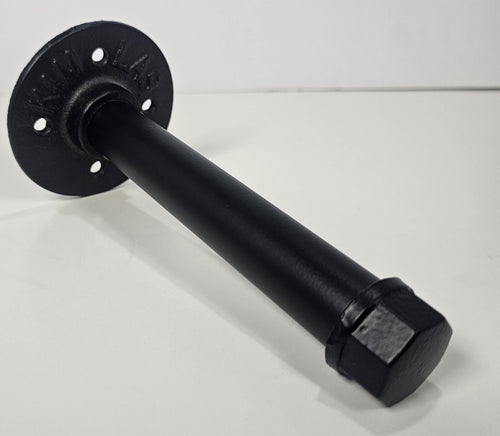 7" Black Industrial Pipe Shelf Bracket – Heavy-Duty Industrial Style