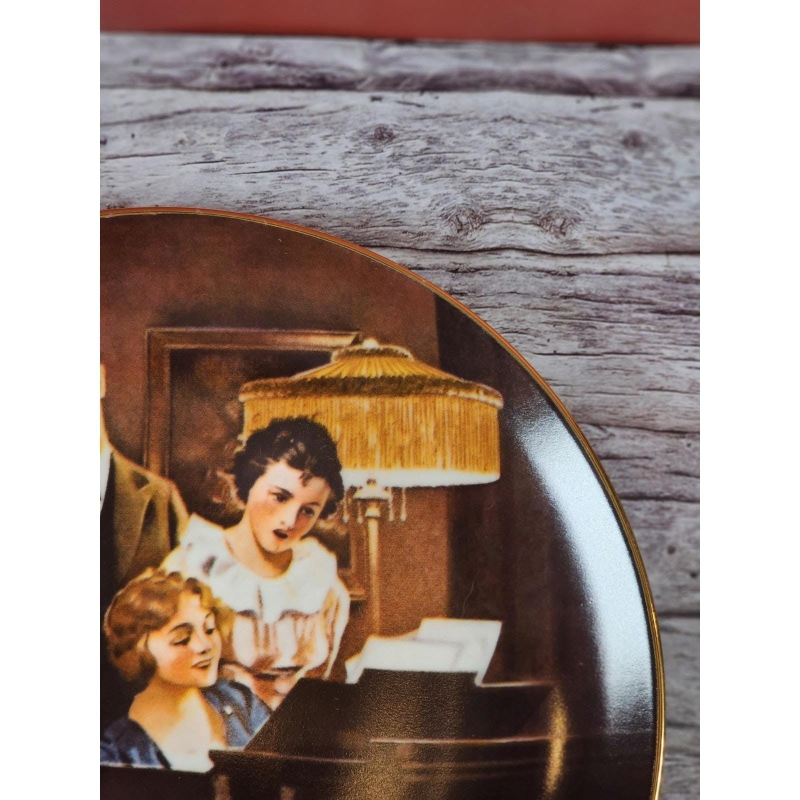 Vintage Norman Rockwell Choir Plate 8.5" Americana Collector Plate