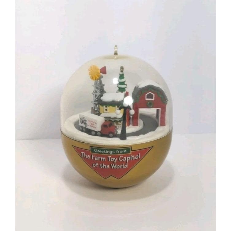 Vintage ERTL Crossroads Collectables Lighted Farm Dome Ornament