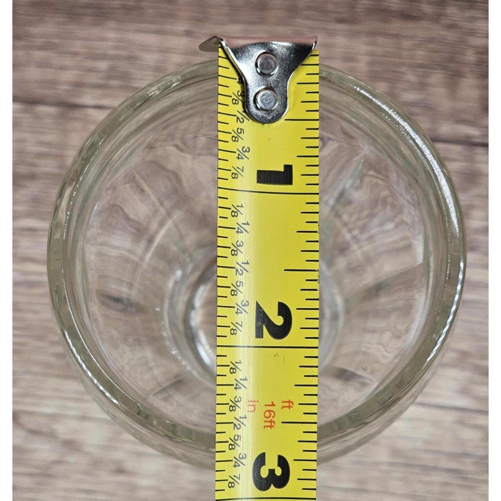 Vintage Crisa Paneled Glass Tumbler Clear Mid Century Drinkware 4 5/8"