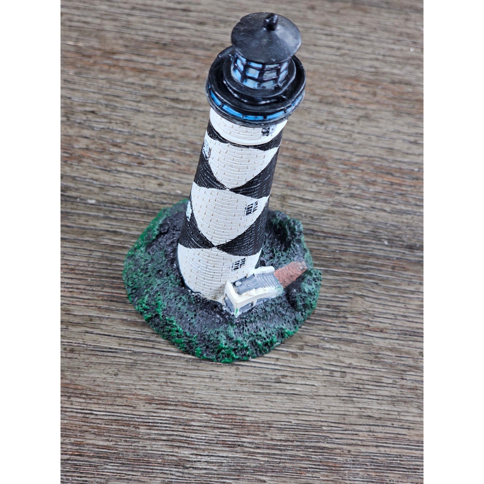 Cape Lookout NC Lighthouse Mini Figurine Resin Coastal Decor
