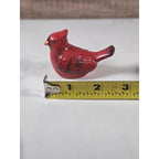 Cardinal Bird Salt Pepper Shakers Nest Set Ceramic Vintage