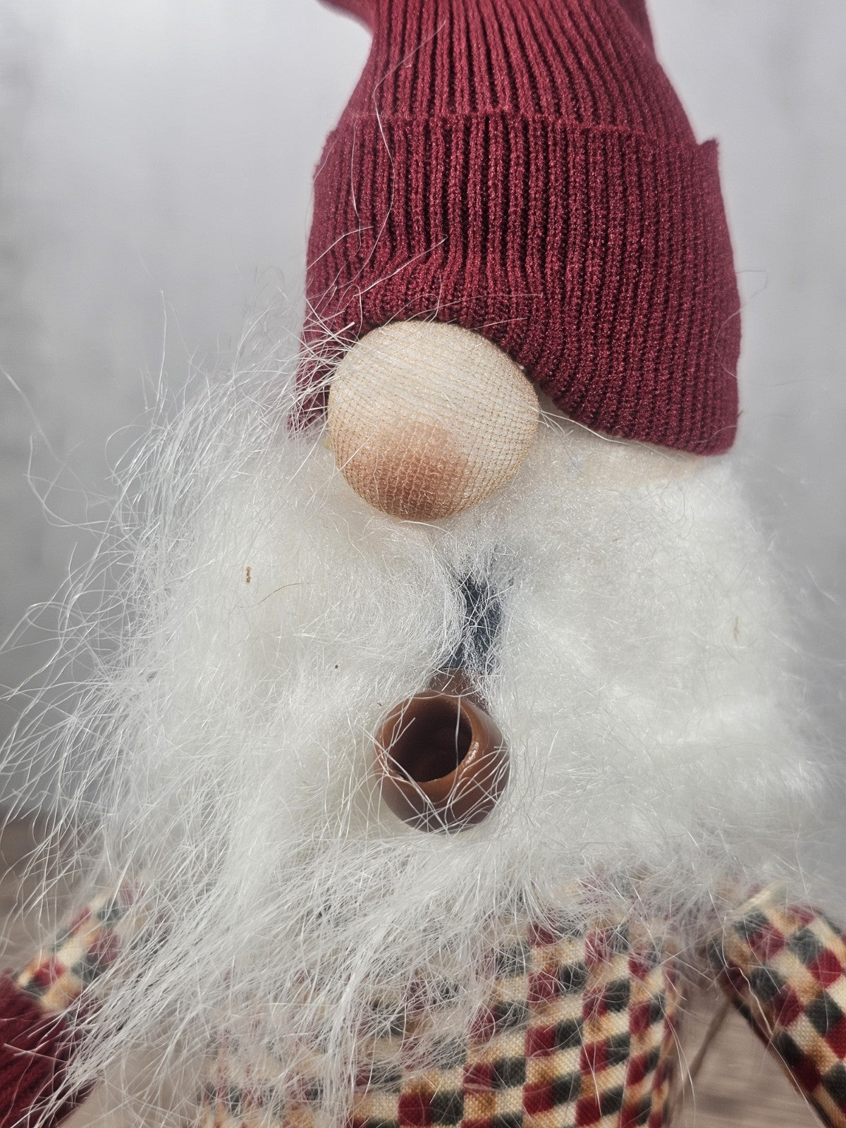 8 " Winter Gnome Shelf Sitter | Farmhouse Christmas Decor | Bendable Stocking