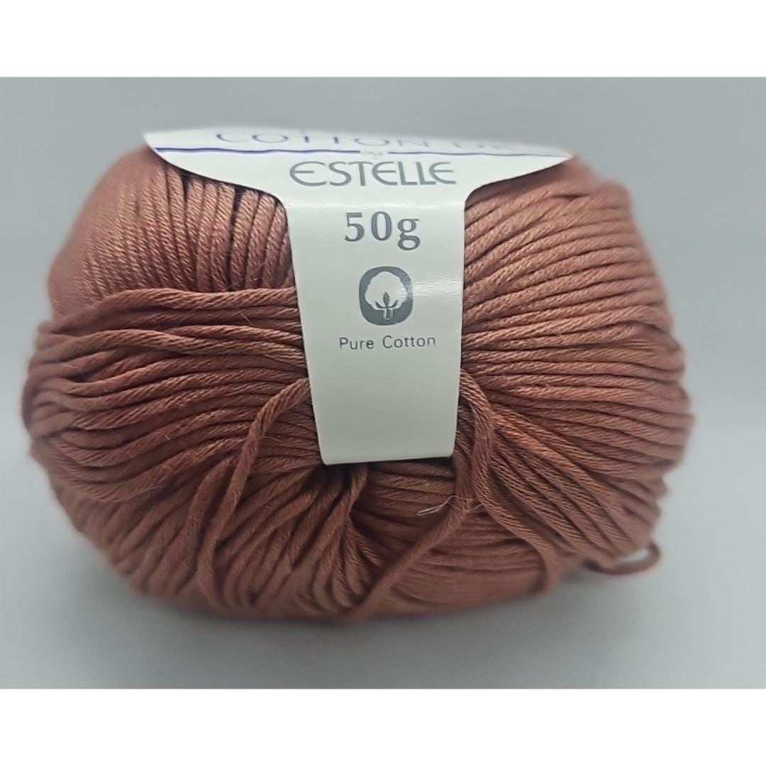 Mercerized Cotton Yarn Dusty Rose 50g Knitting Crochet