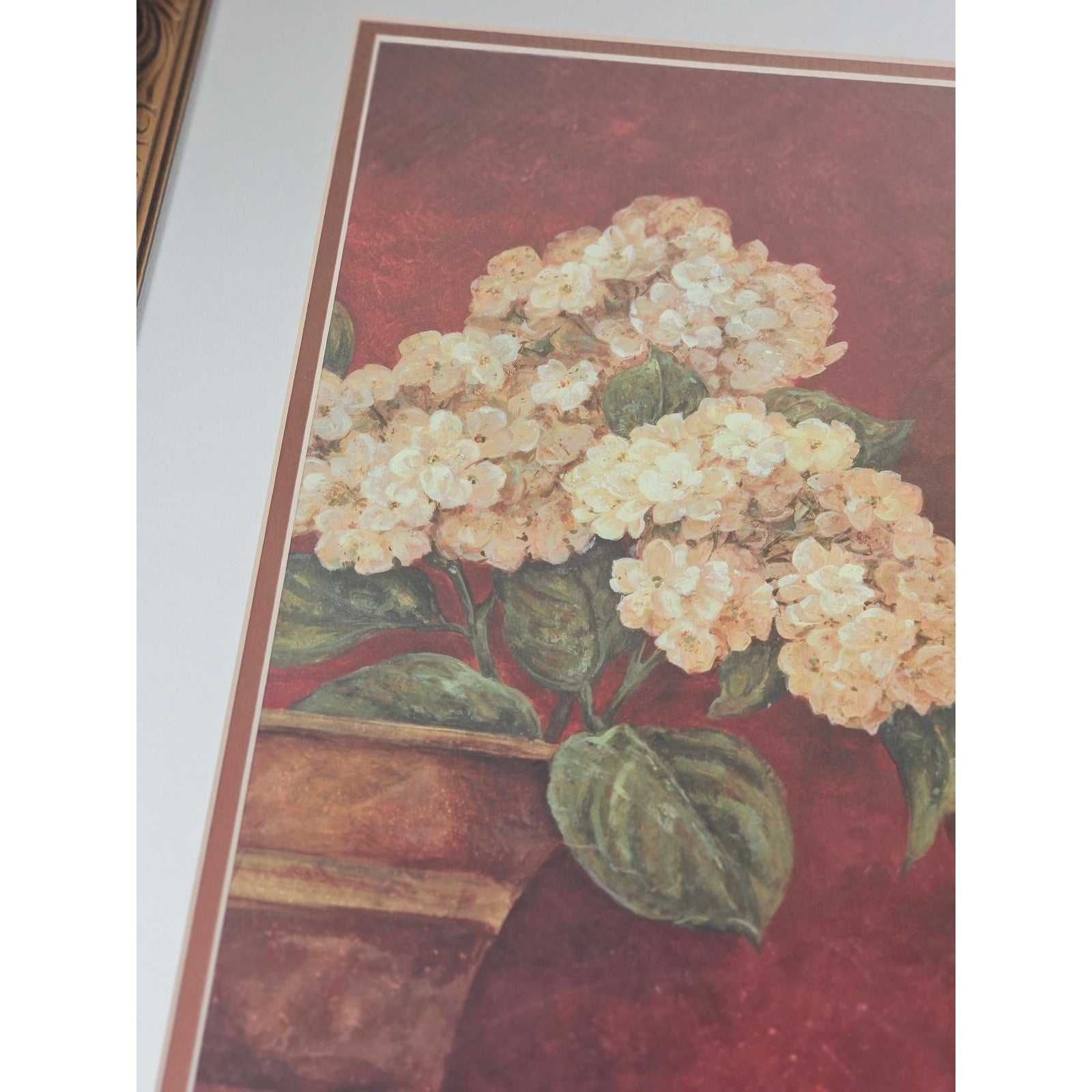 Tuscan Summer Framed Floral Wall Art 18x22 Vintage Italian Style Print