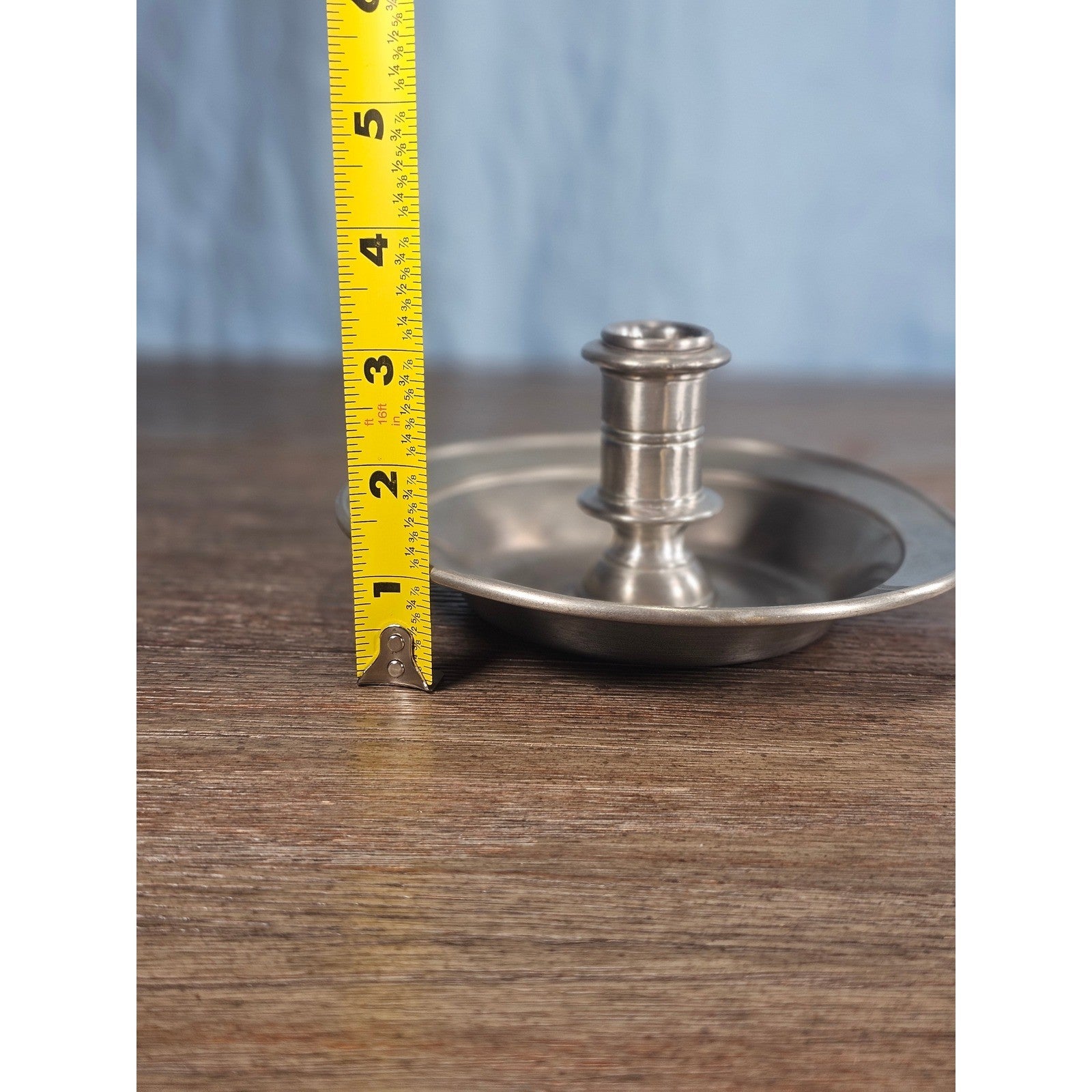 Vintage Newport Pewter Chamberstick Candle Holder by Towle