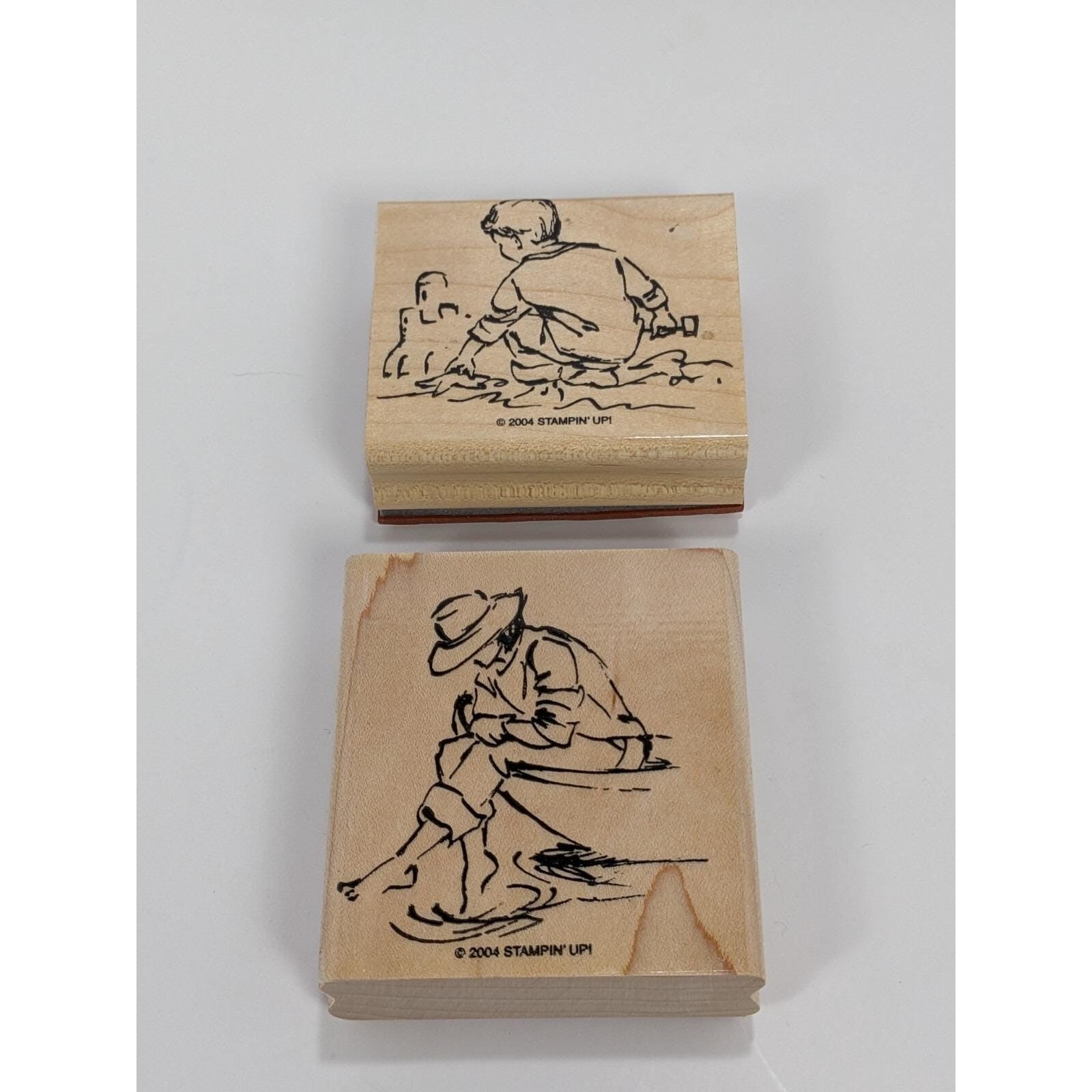 Stampin Up Summer By The Sea Stamp Set 2004 Retired Set of 6