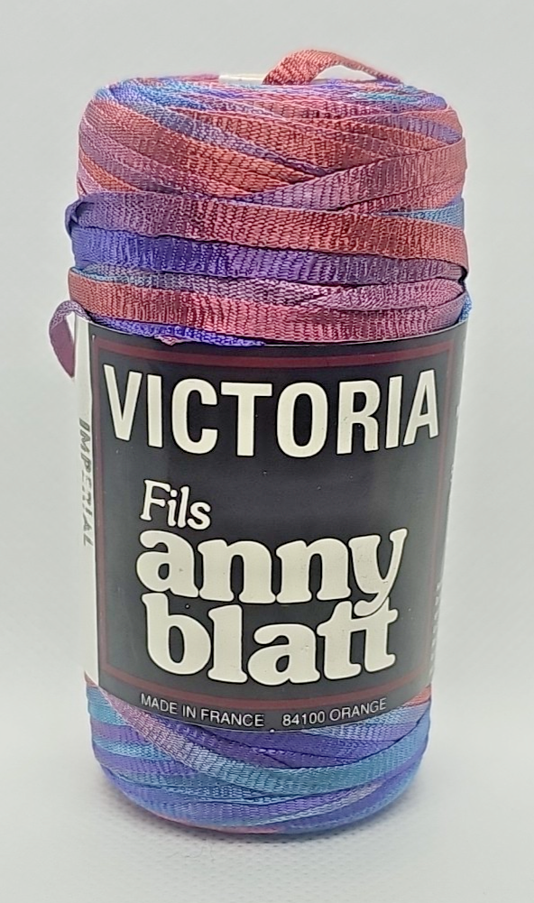 Anny Blatt Victoria Nylon Ribbon 50 G 109 Yds Spool Orange Blue Purple