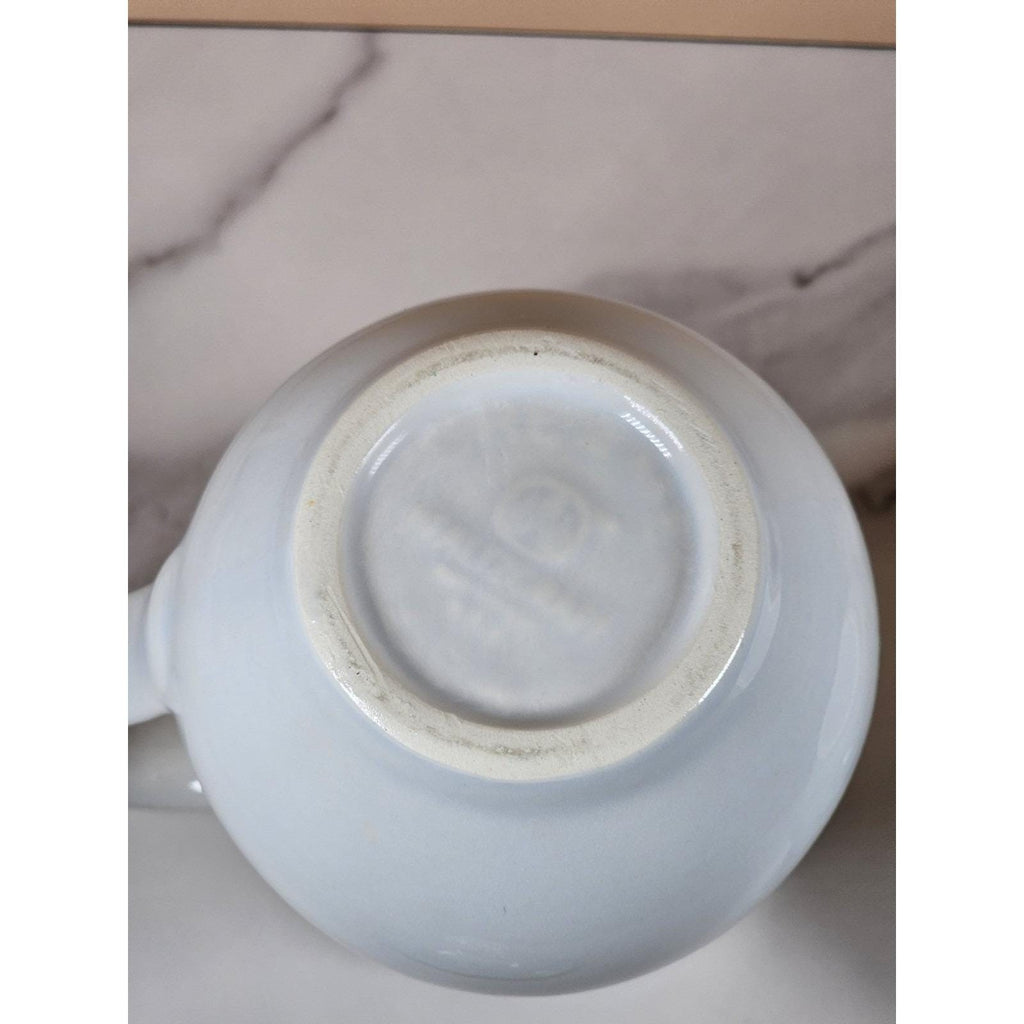 Vintage Pfaltzgraff Blue Rose Creamer and Sugar Bowl Stoneware Set