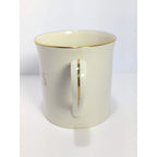 Vintage Lenox PBS Porcelain Coffee Mug Gold Trim USA
