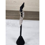 Vintage Sterling Buddha Head Dangle Earrings Spiritual Boho