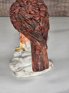 Vintage Ceramic Bald Eagle Figurine | 4" American Eagle Statue | Rustic Wildlife