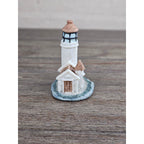 Miniature Lighthouse Resin Figurine Coastal Nautical Decor 3.5"