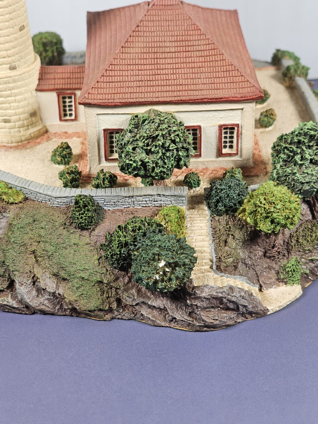 Danbury Mint Calaburras Lighthouse Spain Historic International Lighthouses