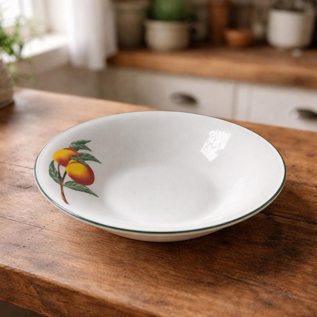 Vintage Citation Garden Trellis Stoneware Bowl 7.5" Farmhouse