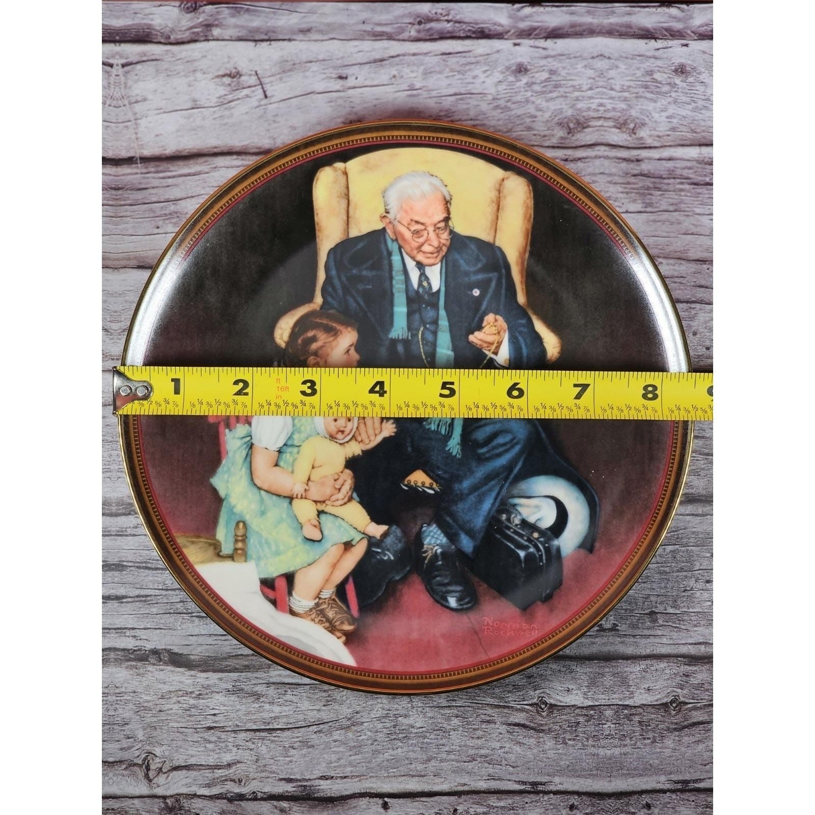 Vintage Norman Rockwell Tender Loving Care Collector Plate 1988 Knowles