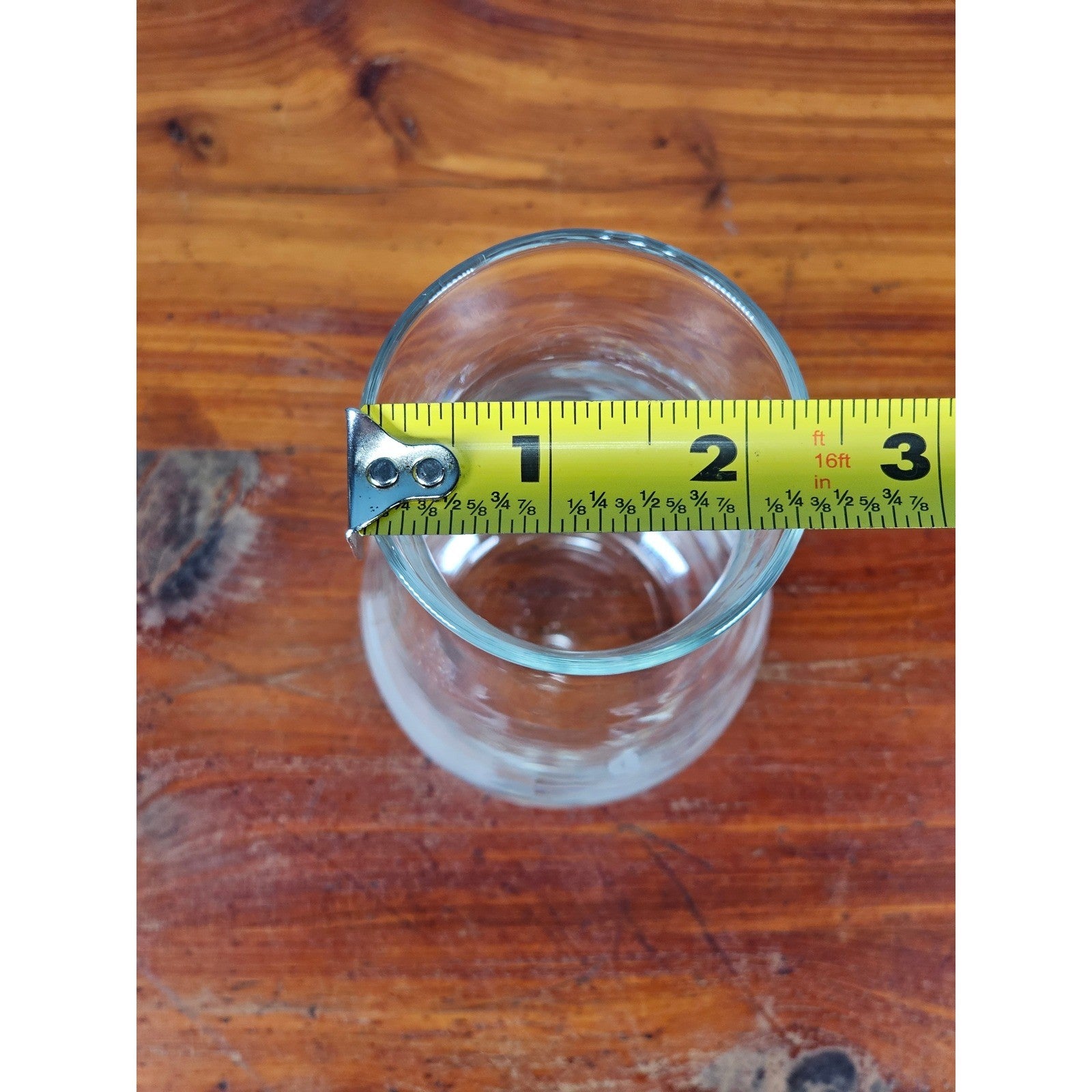 Vintage Etched Clear Glass Bud Vase Floral Bottle Style 7 Inch Decor